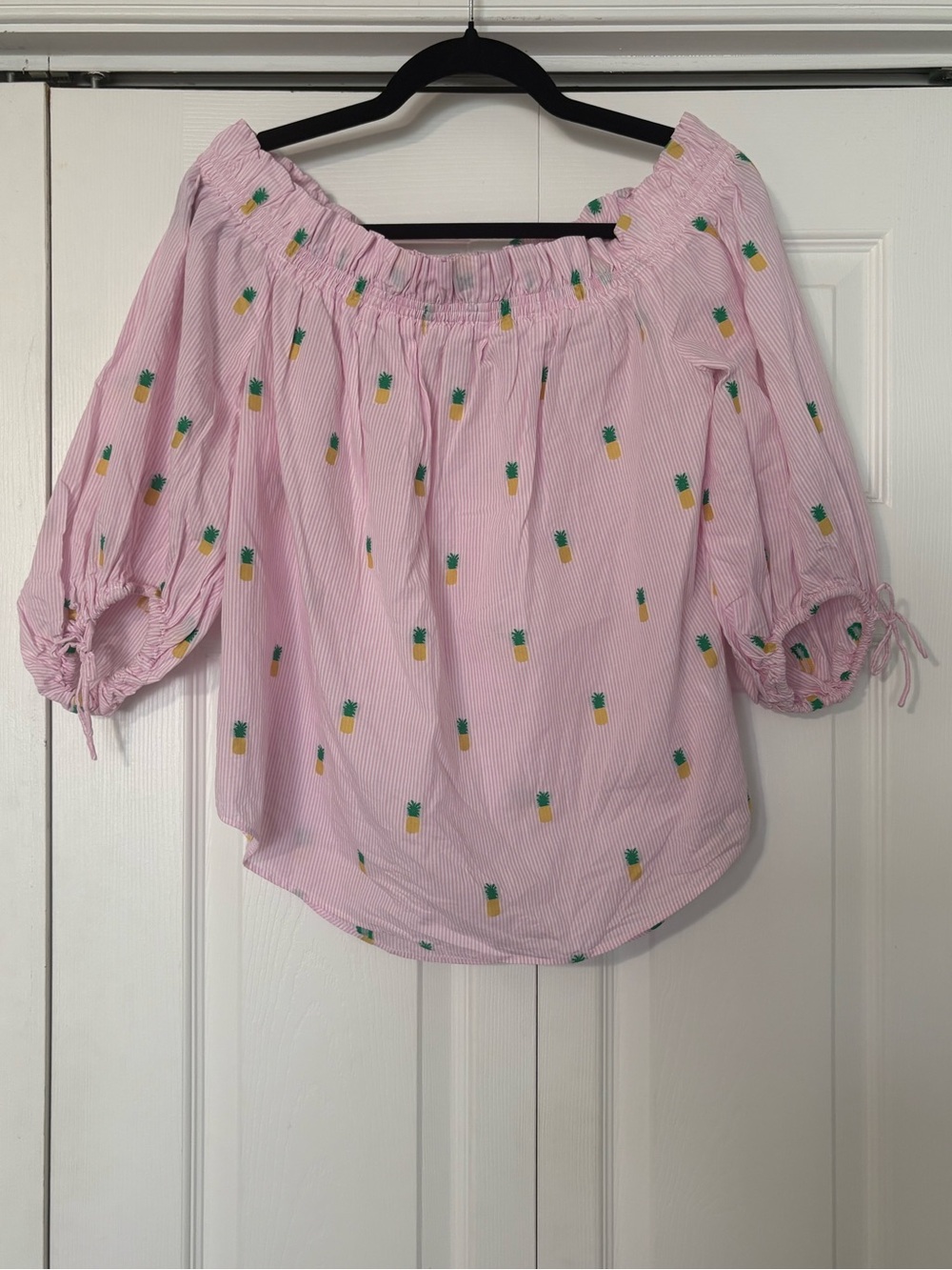 Kate Spade New York Pineapple Off The Shoulder Top - Picture 2 of 5